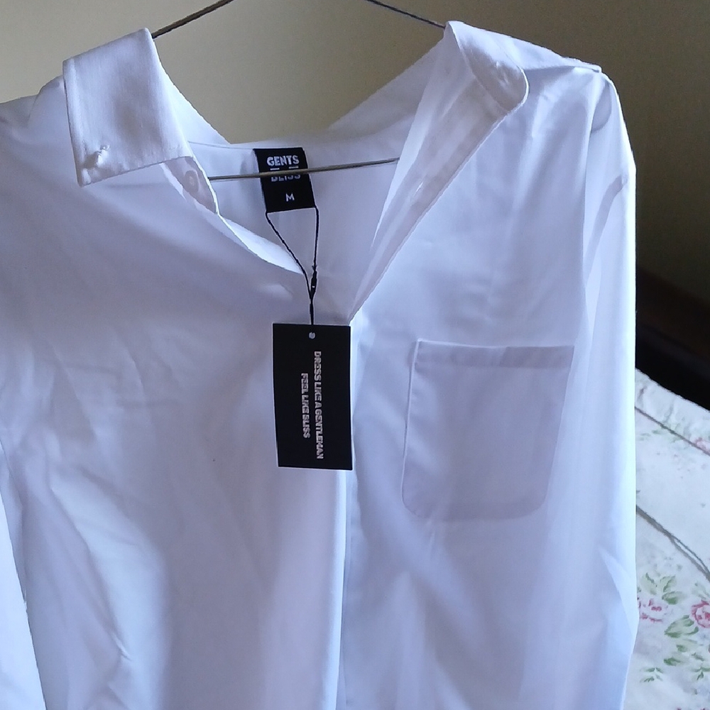 Gents White Men's Shirt